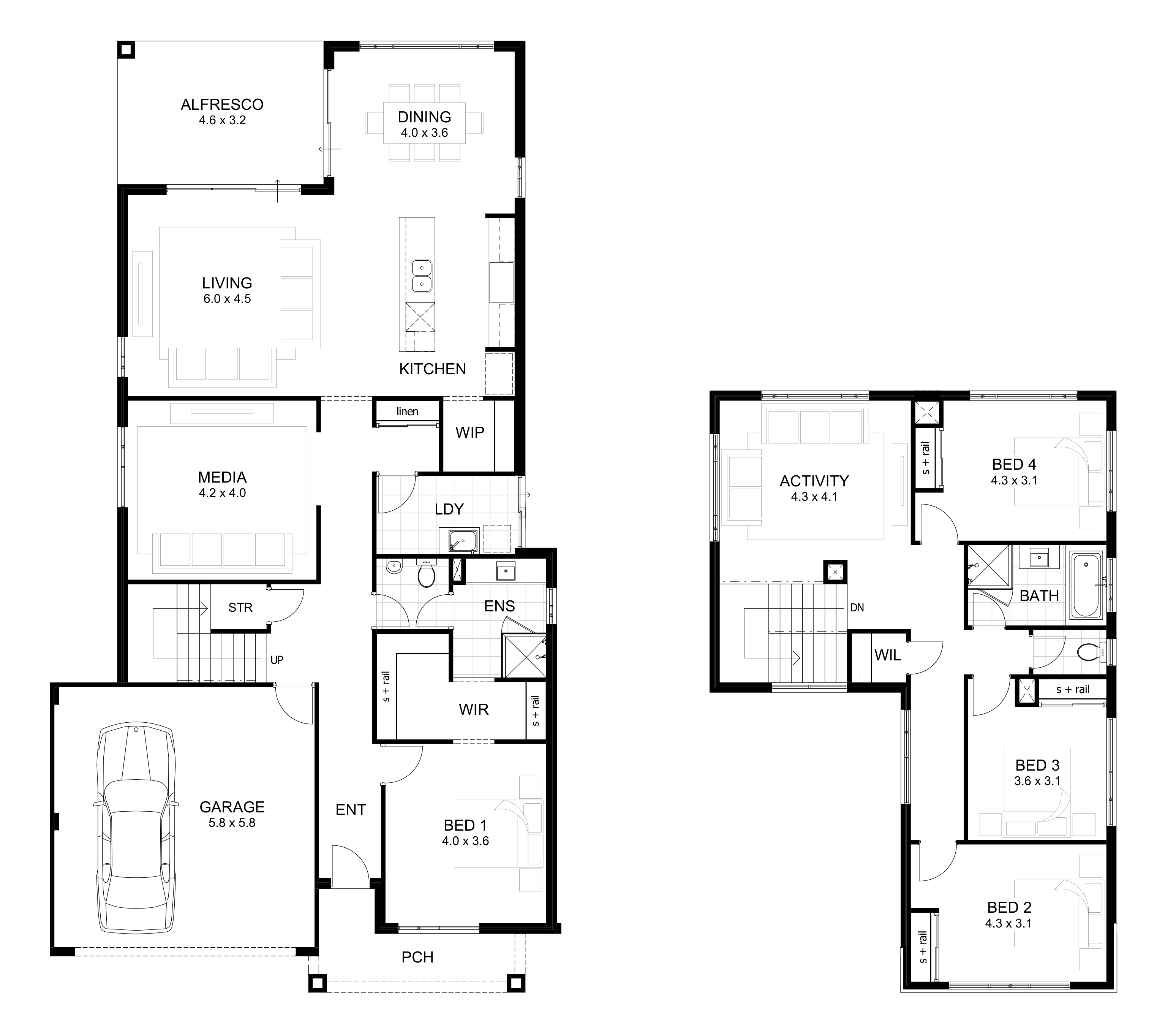 double storey 4 bedroom